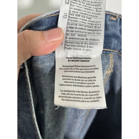 Carhartt FR Jeans Mens 36x30 Original Fit CAT 2 Fire Resistant Stone Wash Work - Picture 14 of 14